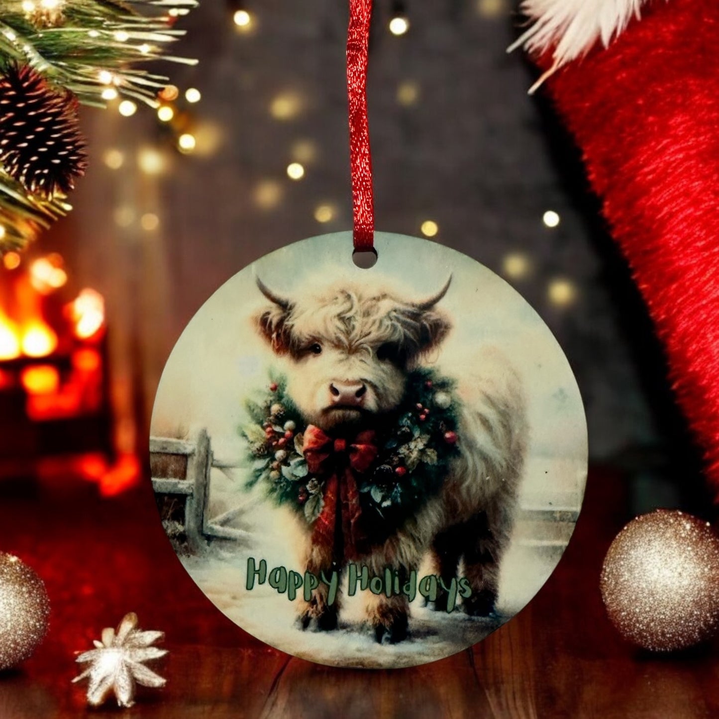 Happy Holidays Cow