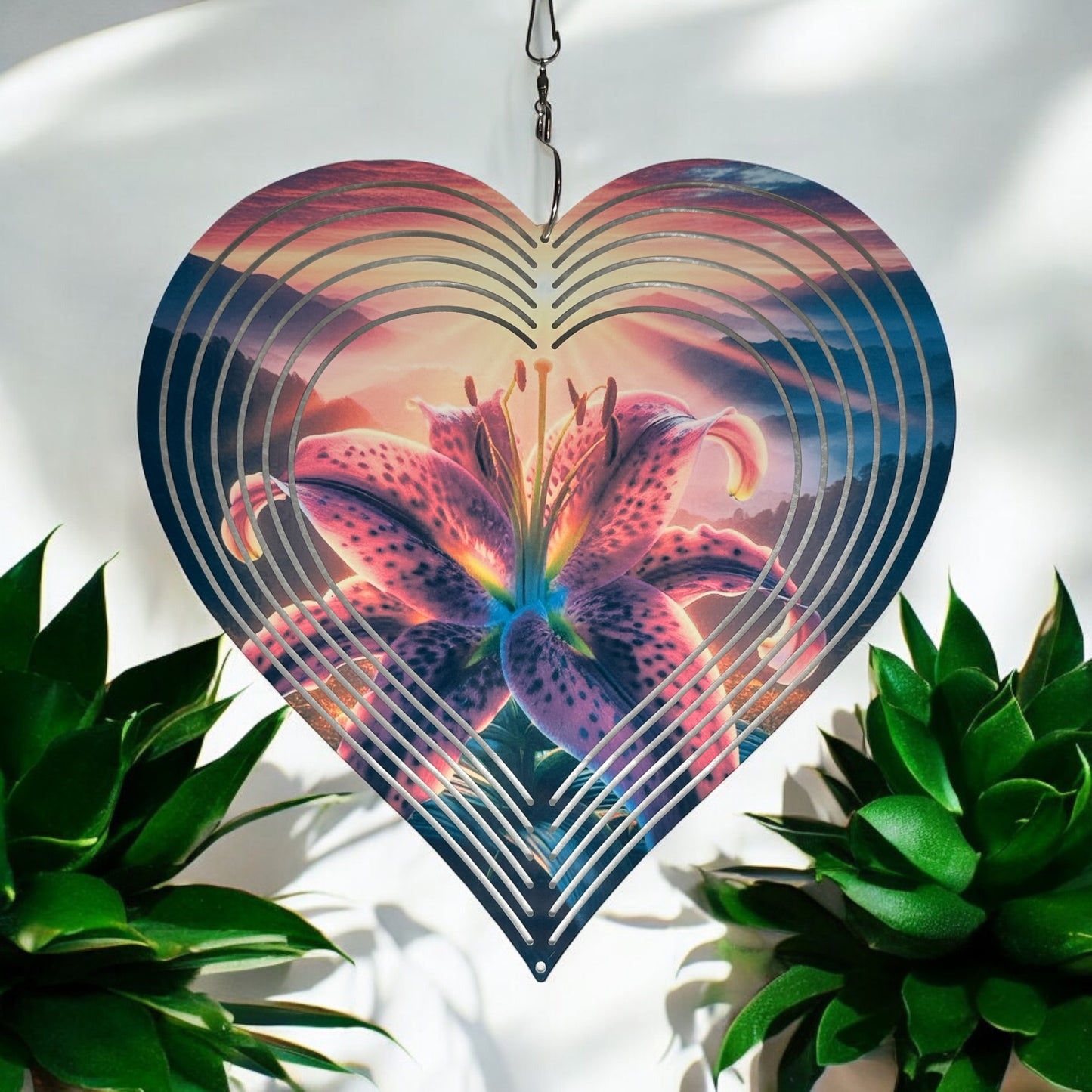 Star gazer lily heart
