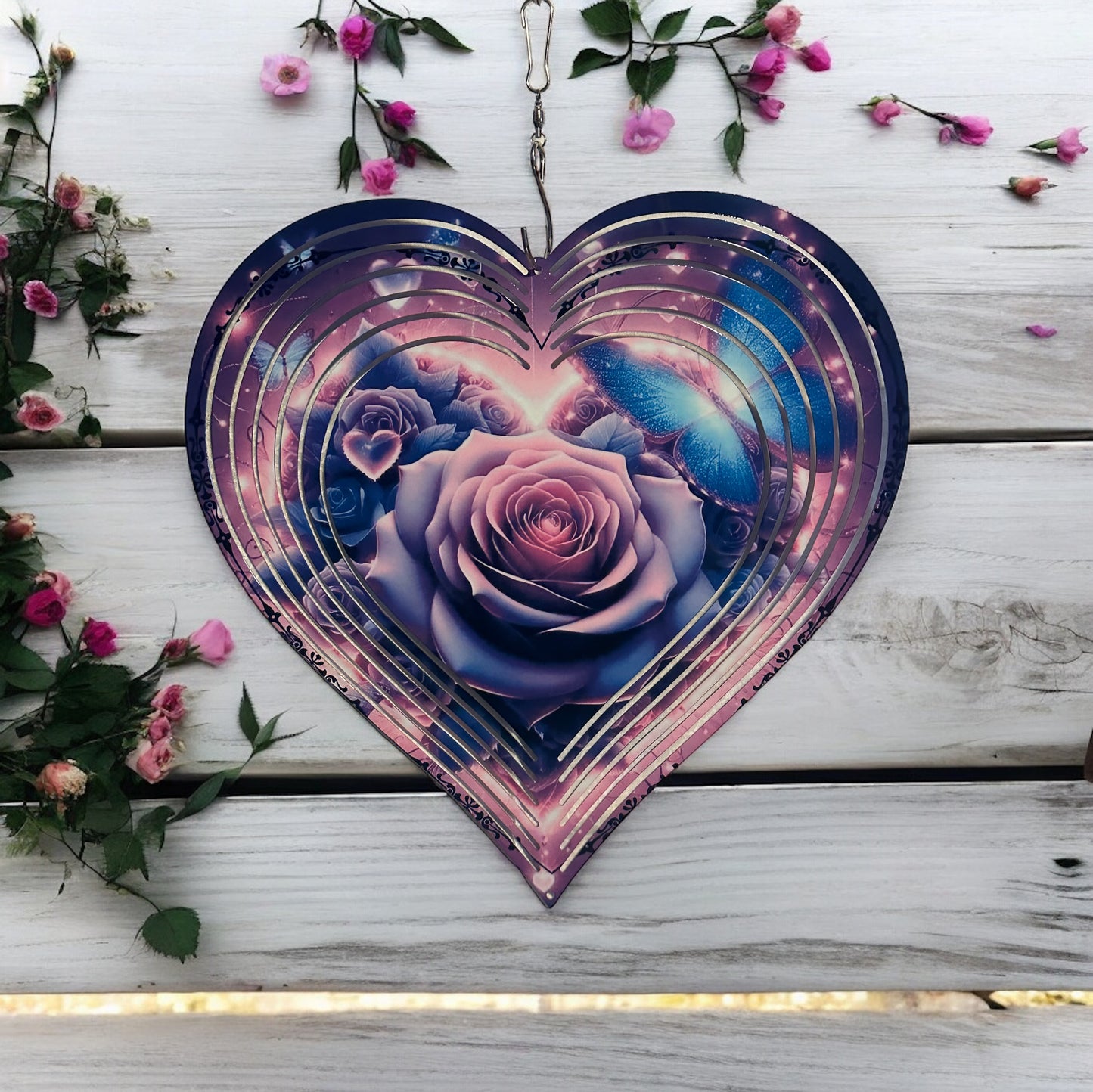 Heart purple rise