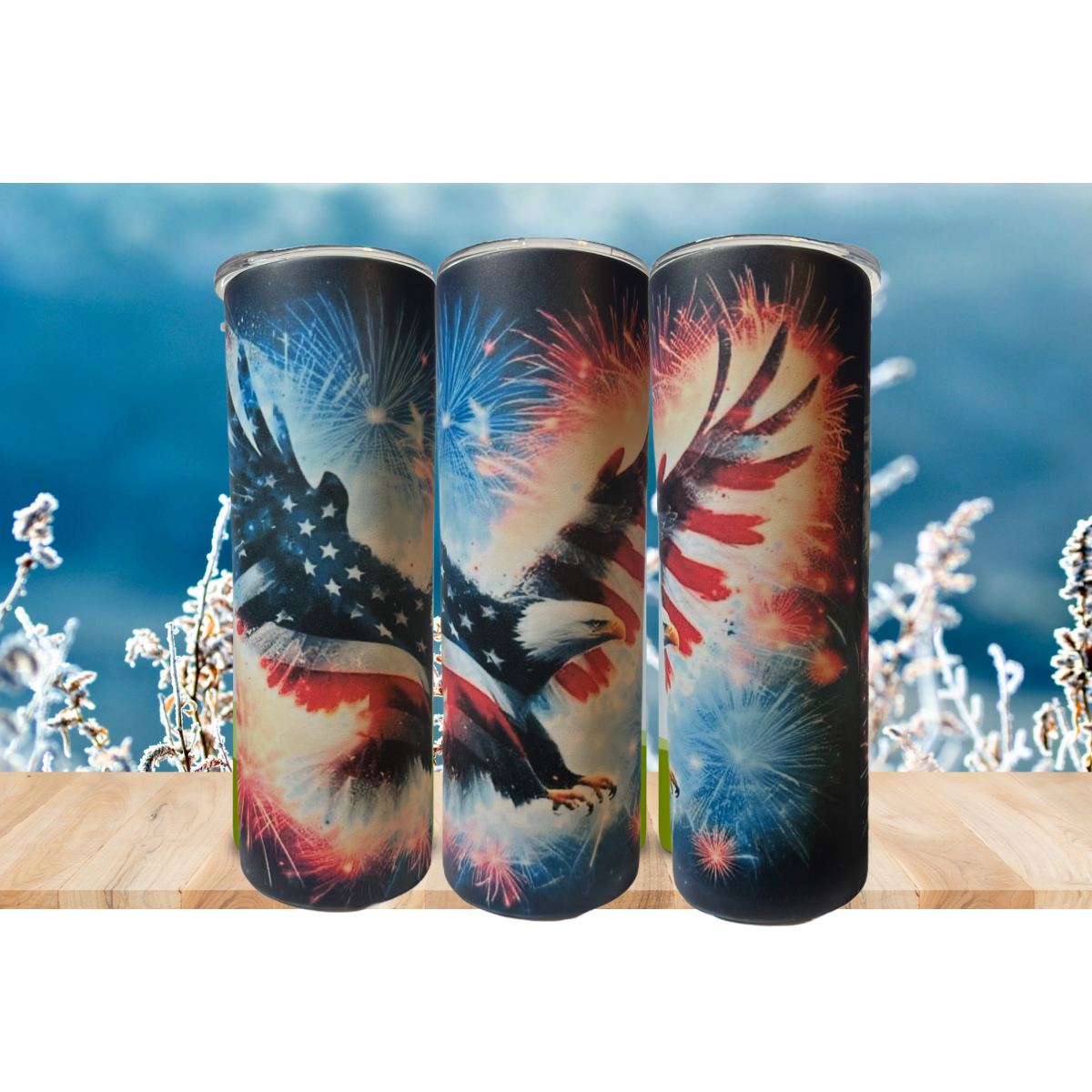 Glow in the dark flying eagle