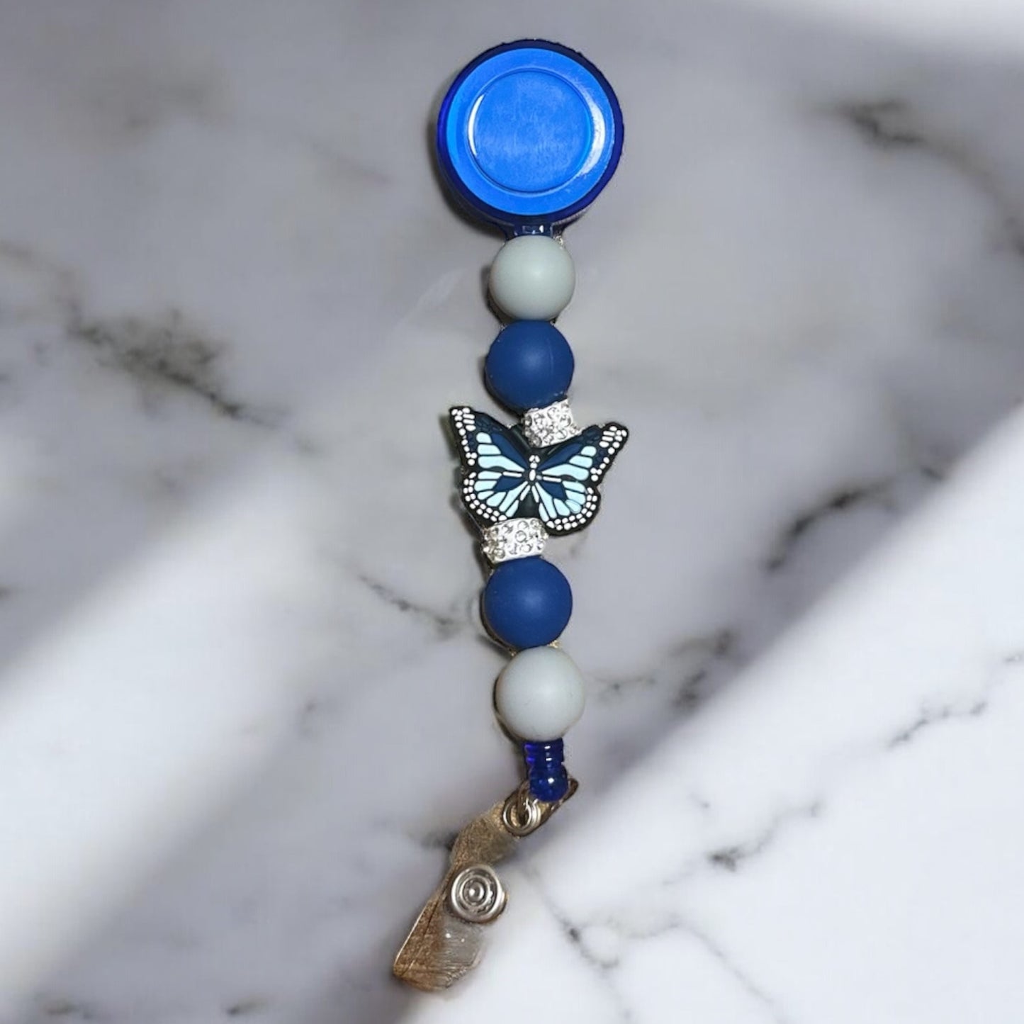 Blue and Silver Butterfly