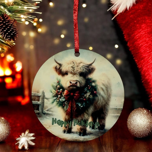 Happy Holidays Cow