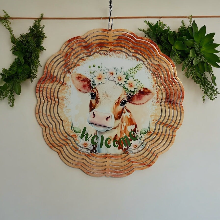 Welcome flower cow